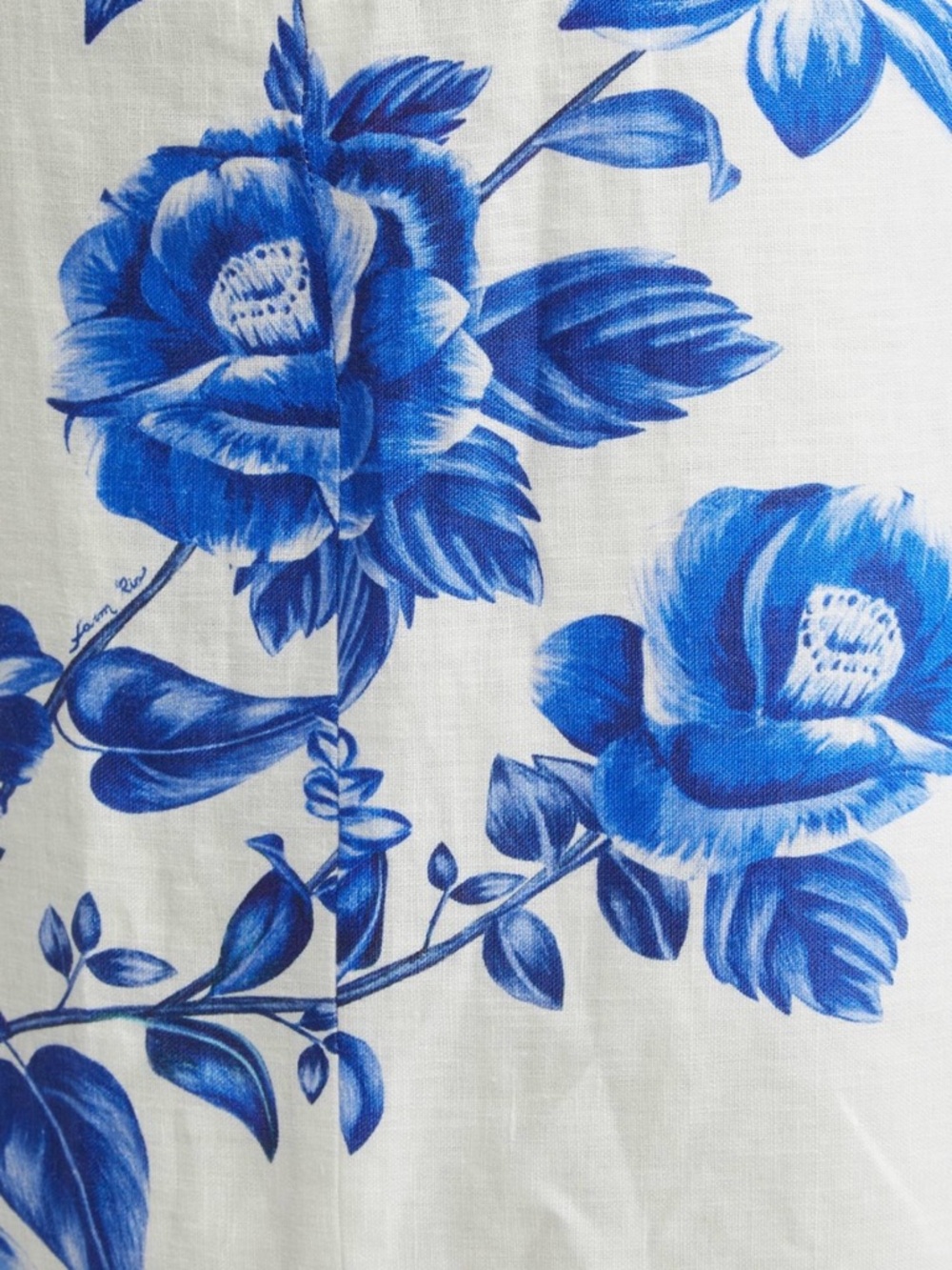 FARM Rio Floral Cascade Linen Dress XXS - Picture 4 of 7
